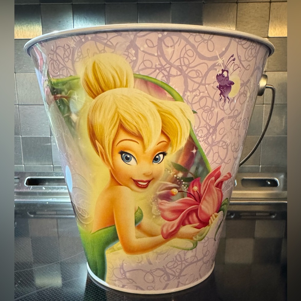Disney Tinkerbell Metal Decorated Bucket